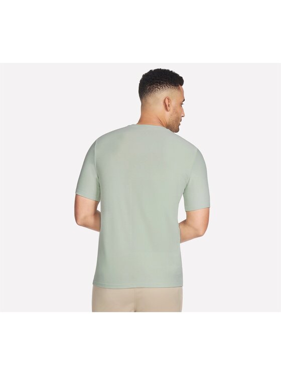 Skechers Skechers T-Shirt TS107-GRMV Zielony Regular Fit