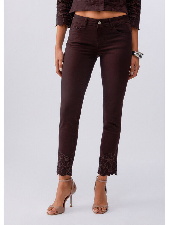 Liu Jo Liu Jo Pantaloni di tessuto WA6260T367AP9688 Viola Slim Fit