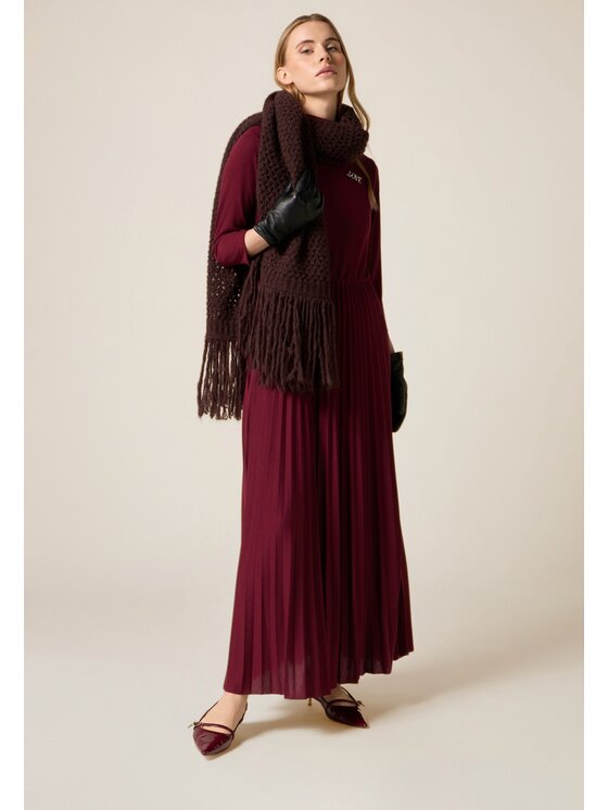 Oltre Oltre Abito da sera 7072J000959N036 Bordeaux A-Line Fit