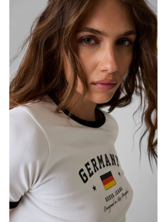 Guess Jeans Guess Jeans T-shirt 183096 Bijela Classic Fit