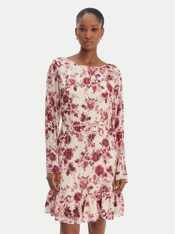 Guess Rochie de zi W6RK37 WJ712 Bej Regular Fit