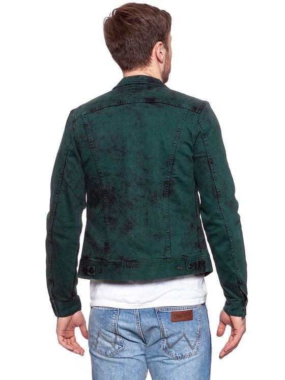 Lee Lee Giacca di jeans RIDER JACKET Verde Slim Fit