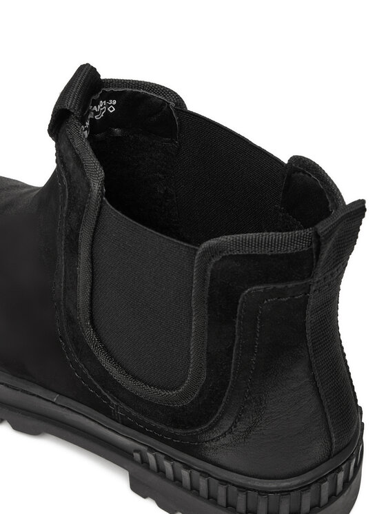 Lasocki Lasocki Μποτάκια με λάστιχο CEO-WI23-N-PUSZAN-01 Μαύρο