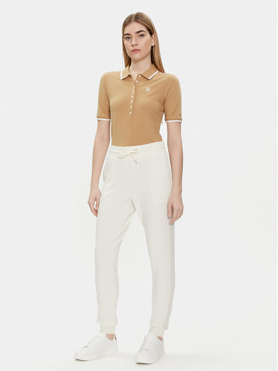 Tommy Hilfiger Tommy Hilfiger Teplákové nohavice UW0UW04785 Écru Regular Fit