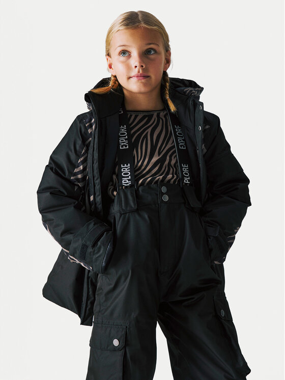 NAME IT Lyžiarska bunda 13228951 Hnedá Regular Fit