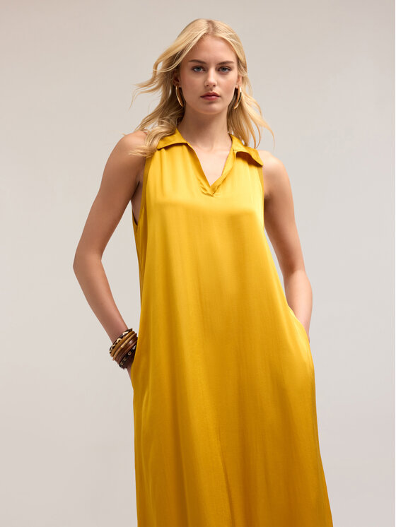 Motivi Motivi Vestito elegante 7087W001490N028 Giallo Over Fit