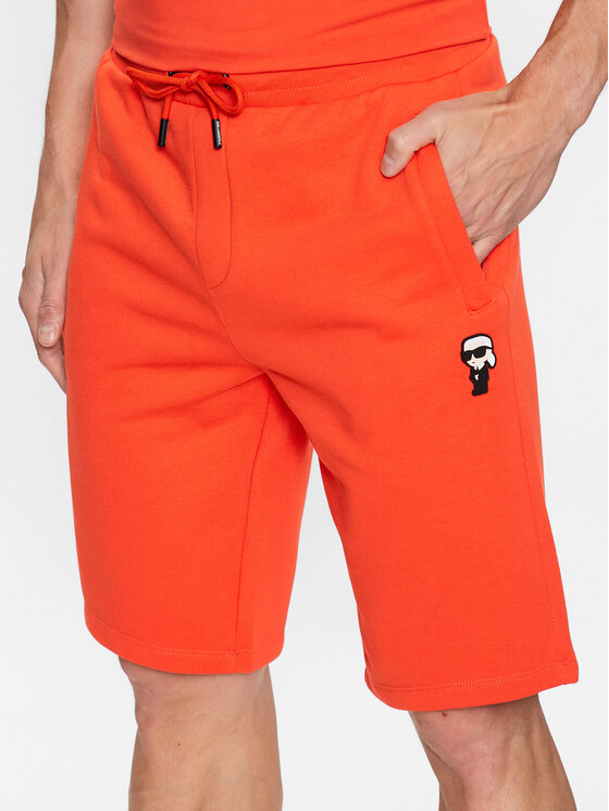 KARL LAGERFELD Športne kratke hlače 705046 532900 Oranžna Regular Fit