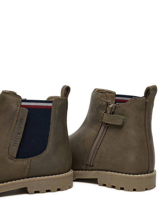Tommy Hilfiger Tommy Hilfiger Gležnjače T1X5-33700-0124 S Zelena