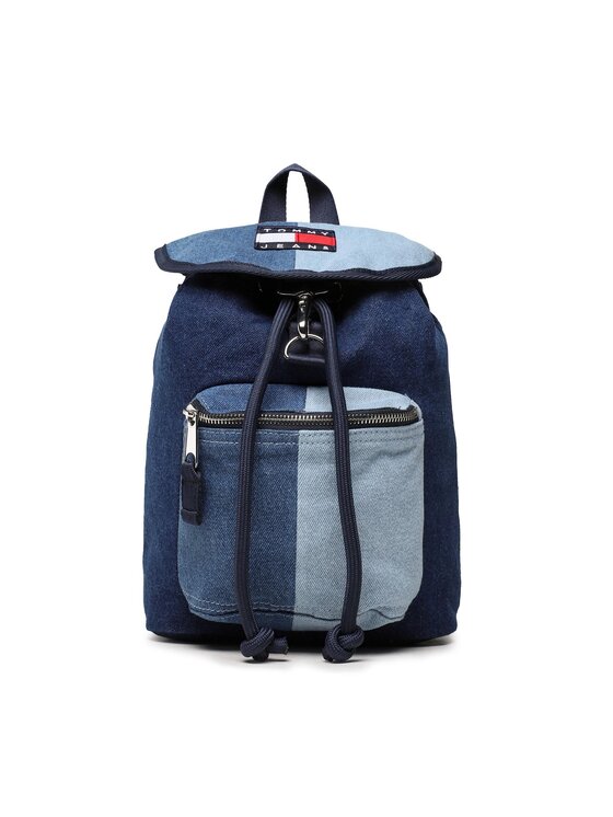 Rucsac Tommy Jeans Tjw Heritage Backpack Denim AW0AW14821 Bleumarin