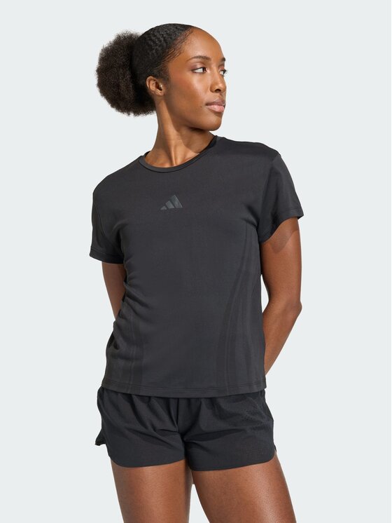 adidas adidas Koszulka techniczna 164755 Czarny Regular Fit
