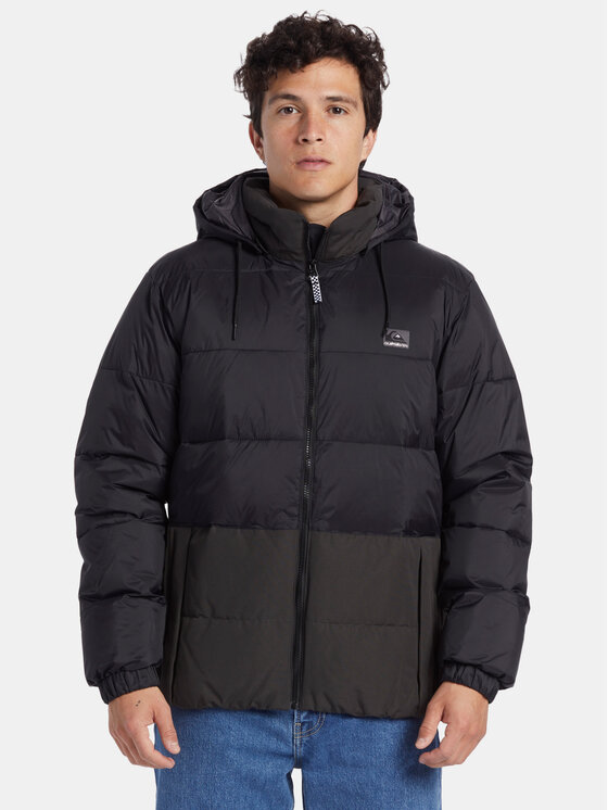 Quiksilver Vatovaná bunda Wolfs Shoulder Jckt EQYJK03990 Čierna Regular Fit