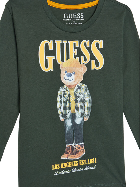 Guess Guess Блузка N5BI04I3Z14 Зелений Regular Fit