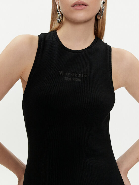 Juicy Couture Juicy Couture Sukienka letnia Bentley JCBED223812 Czarny Slim Fit