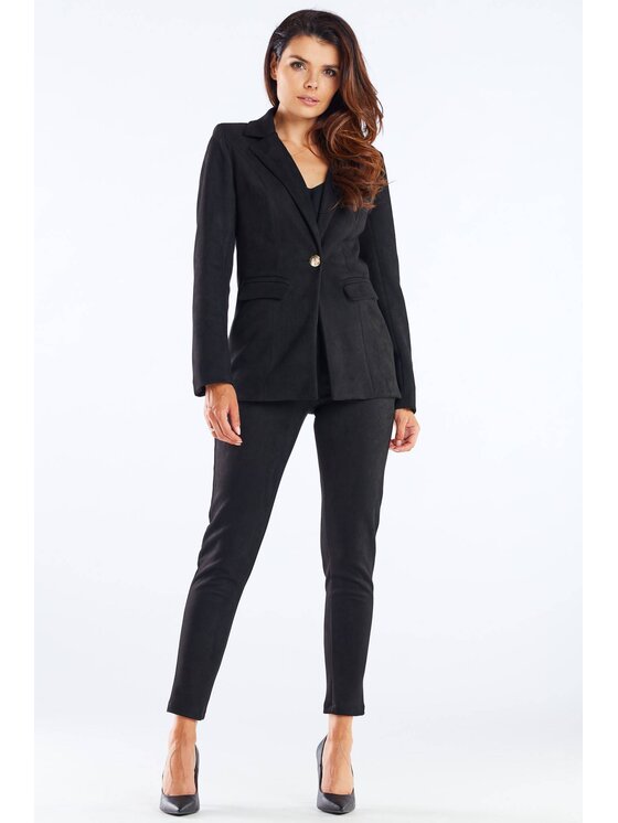 Awama Awama Dámske nohavice A461 Čierna Basic Fit