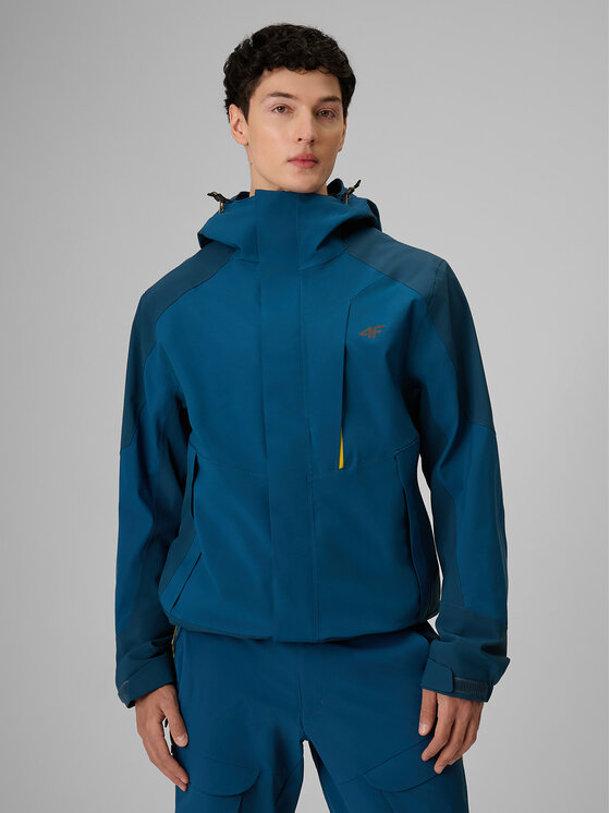 4F 4F Kurtka outdoor TREKKING Turkusowy Regular Fit