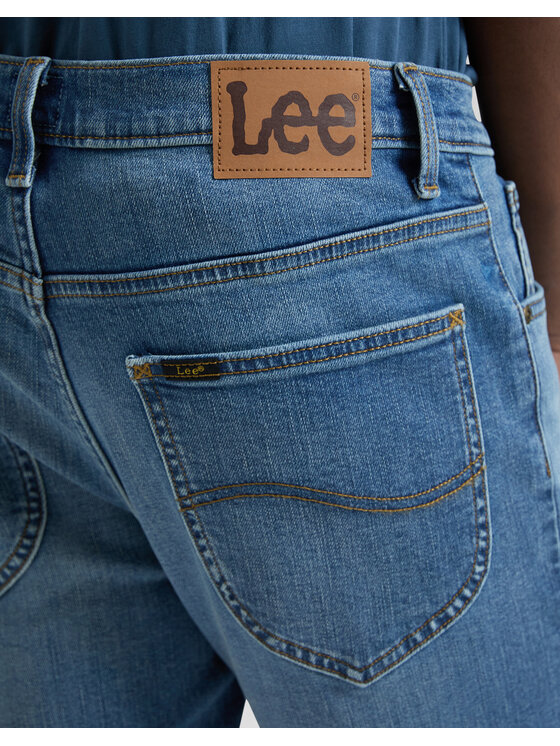 Lee Lee Jeansy LUKE Niebieski Slim Fit