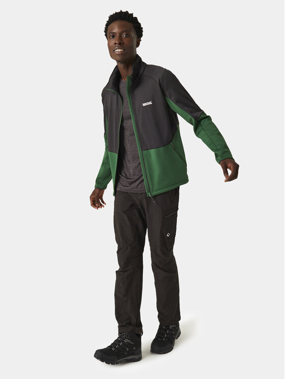 Regatta Regatta Majica dugih rukava Highton Wnt FZ IV RMA558 Zelena Regular Fit