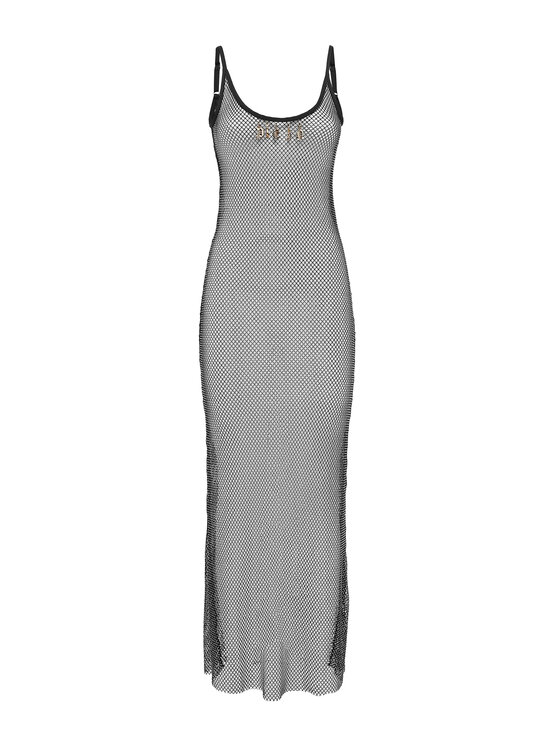 PHILIPP PLEIN PHILIPP PLEIN Sukienka wieczorowa 23673 Srebrny Long Fit