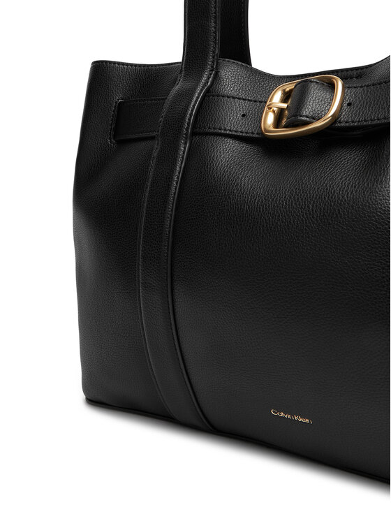 Calvin Klein Calvin Klein Borsetta Buckle Medium Tote LV04F3294G Nero