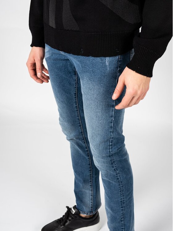 John Richmond John Richmond Jeansy RMA22274JE | PUGITTO Niebieski Slim Fit