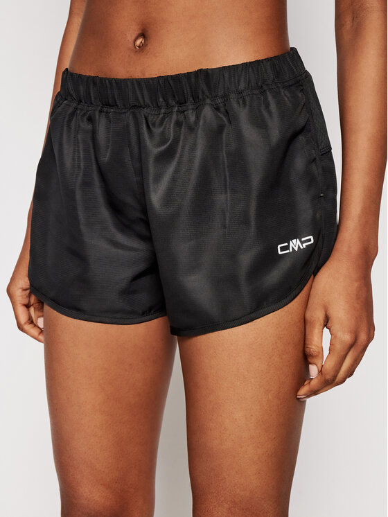 CMP Športne kratke hlače 3C89676T Črna Regular Fit