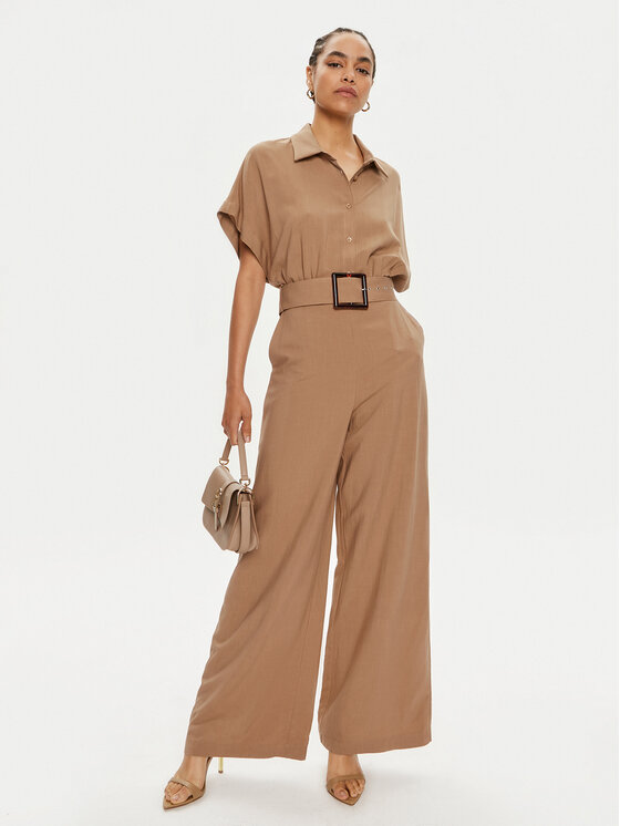 ViCOLO ViCOLO Kombinezon TB1627 Smeđa Regular Fit
