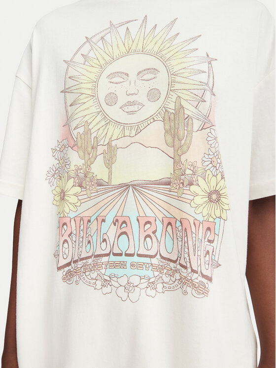 Billabong Billabong Tričko Chasin Sunshine EBJZT00411 Biela Loose Fit