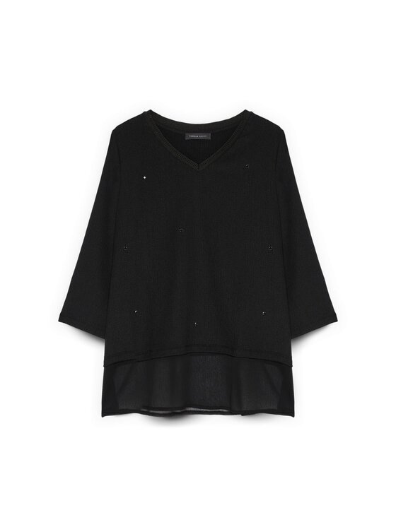 Fiorella Rubino Fiorella Rubino T-shirt G0BHL009204N033 Nero Regular Fit