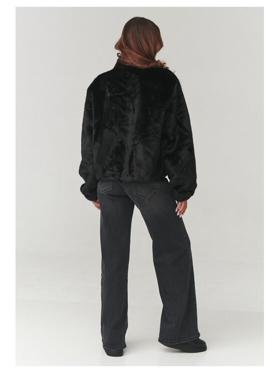 Makadamia Makadamia Futro C28 Czarny Short Fit