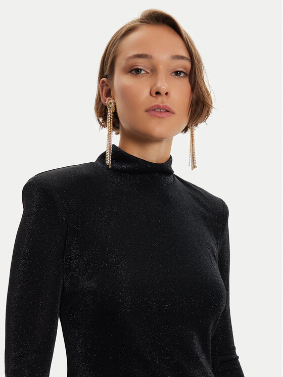 Simona Corsellini Simona Corsellini Sukienka wieczorowa A24CEAB050 Czarny Slim Fit