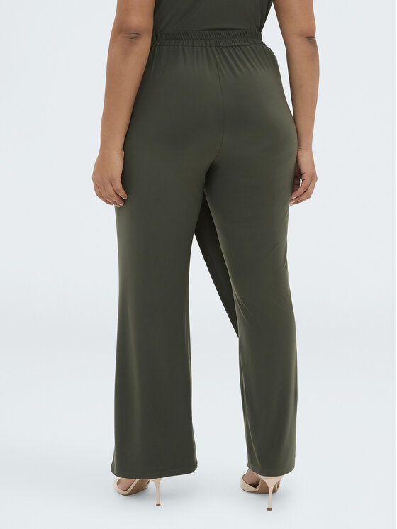 Fiorella Rubino Fiorella Rubino Spodnie materiałowe P838L002391N035 Zielony Regular Fit