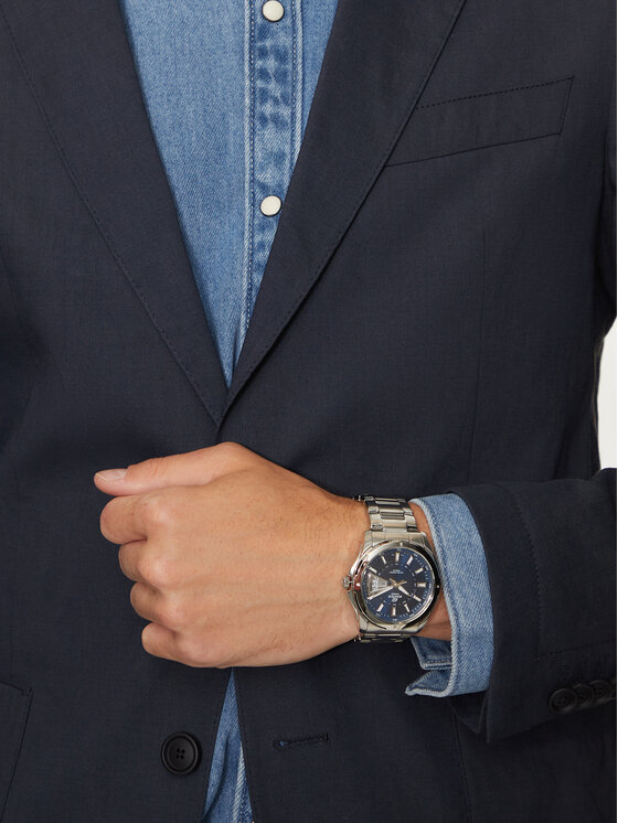 Casio Casio Sat Edifice EF-129D-2AVEF Srebrna