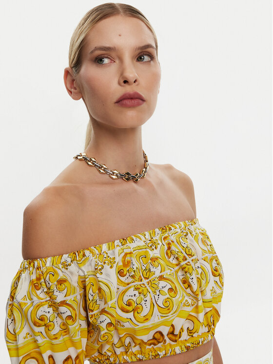 Dolce&Gabbana Dolce&Gabbana Топ F755RT HH5BA Жовтий Regular Fit