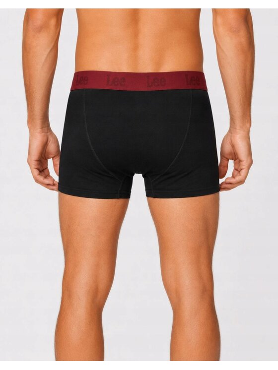 Lee Lee Bokserki Arin 3 Pack Cotton Rich Trunks Czarny