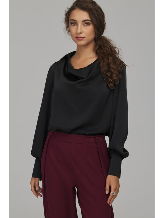 NIFE NIFE Bavlnené nohavice SD146 Bordová Regular Fit