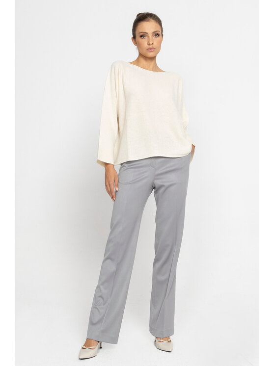 Deni Cler Milano Deni Cler Milano Sweter T-DC-S483-D5-90-11-1 Kremowy Regular Fit