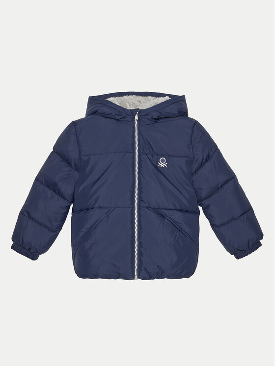 Gyerek Télikabát United Colors Of Benetton, Méret: 82, Sötétkék, 2WU0GN035