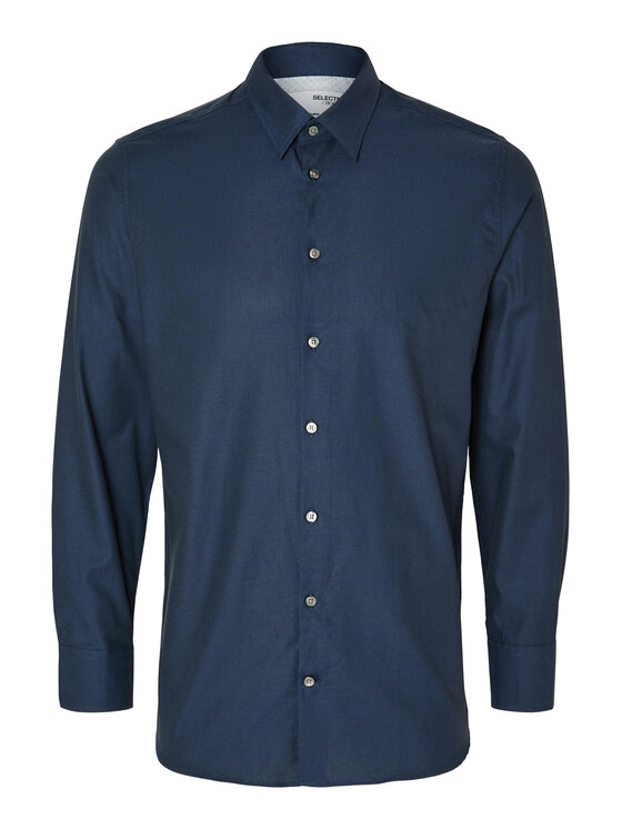 Selected Homme Selected Homme Hemd 16090212 Dunkelblau Slim Fit