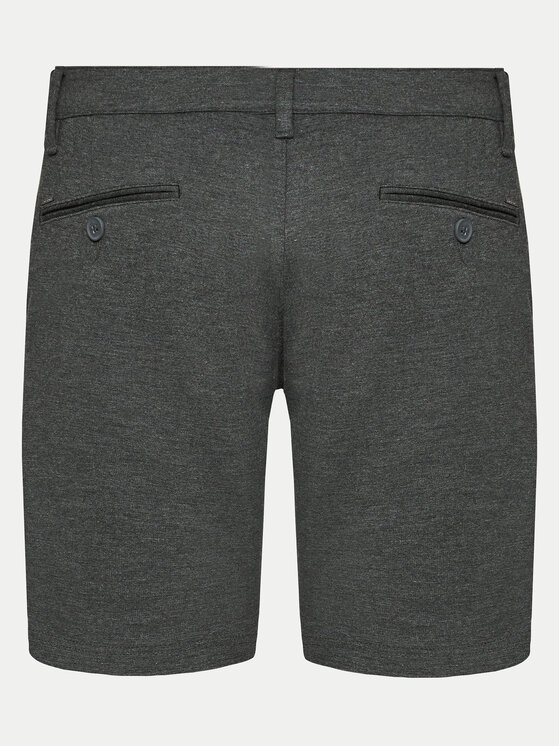 INDICODE INDICODE Шорти от плат Aalborg 70-371 Сив Slim Fit