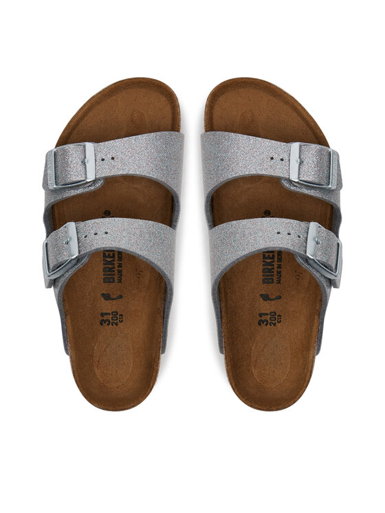 Birkenstock Birkenstock Şlapi Arizona Kids 1029468 S Argintiu