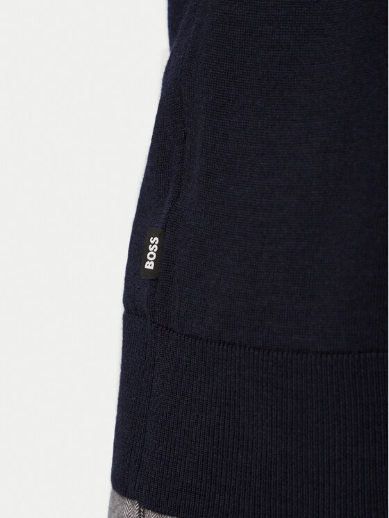 BOSS BOSS Rollkragenpullover H-Musso 50565517 Dunkelblau Regular Fit
