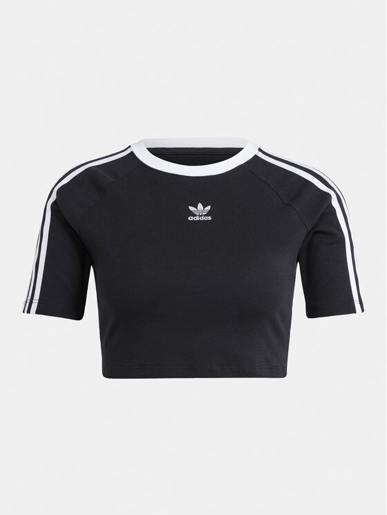 adidas adidas Majica 3-Stripes Baby IU2532 Črna Slim Fit