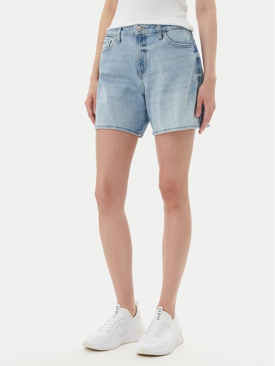 Guess Guess Pantaloni scurți de blugi W5GD1A D4K30 Albastru Regular Fit