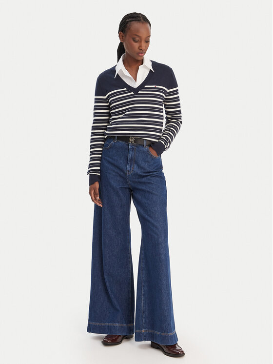 Tommy Hilfiger Tommy Hilfiger Megztinis WW0WW40098 Tamsiai mėlyna Regular Fit