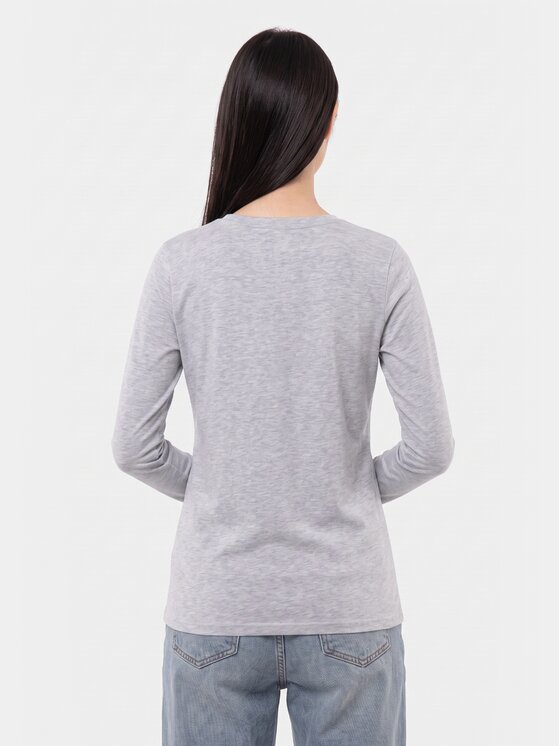 BASICLO BASICLO Longsleeve BSL-007-20 Szary Regular Fit