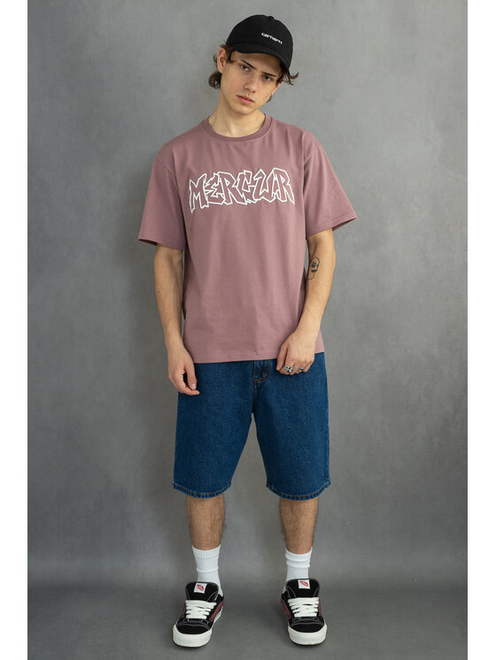 Mercur Mercur T-Shirt Throw Up Różowy Relaxed Fit