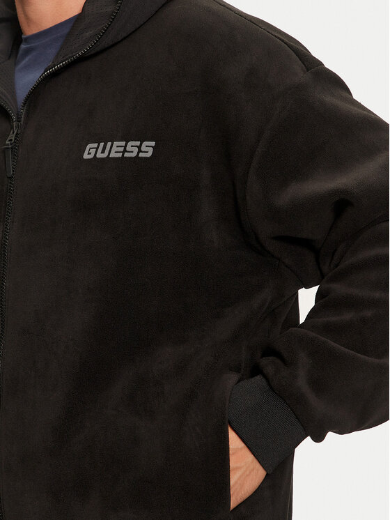 Guess Guess Μπουφάν μεταβατικό Roof Z4BQ26 KCJW0 Μαύρο Regular Fit