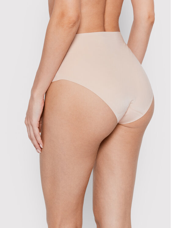 Chantelle Chantelle Klasične spodnje hlačke z visokim pasom Pure Light C10M80 Bež