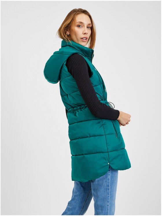 Orsay Orsay Bezrękawnik 816025-856000__40 Zielony Regular Fit