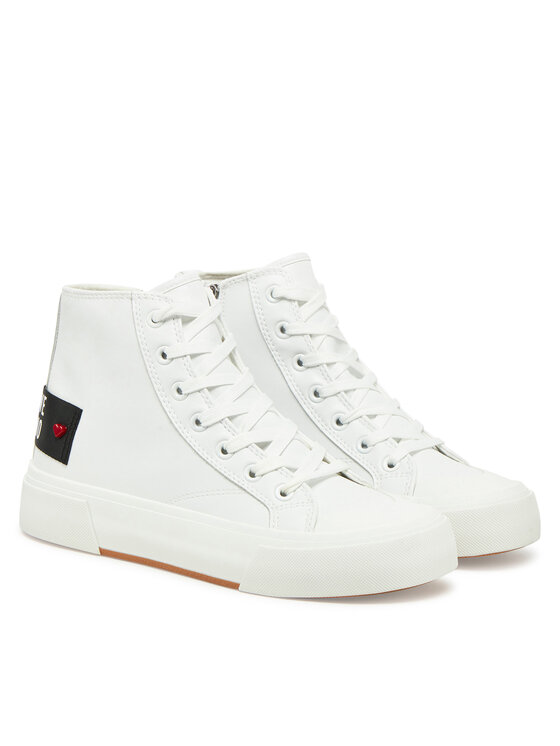LOVE MOSCHINO LOVE MOSCHINO Trampki JA15022G1MIA0100 Biały